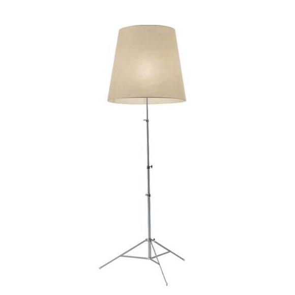 PALLUCCO lampadaire GILDA (Papier sulfurisé ivoire - Aluminium naturel)