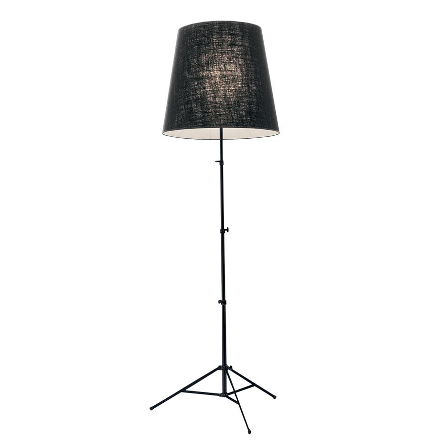 PALLUCCO lampadaire GILDA (Jute noir - Aluminium noir mat)