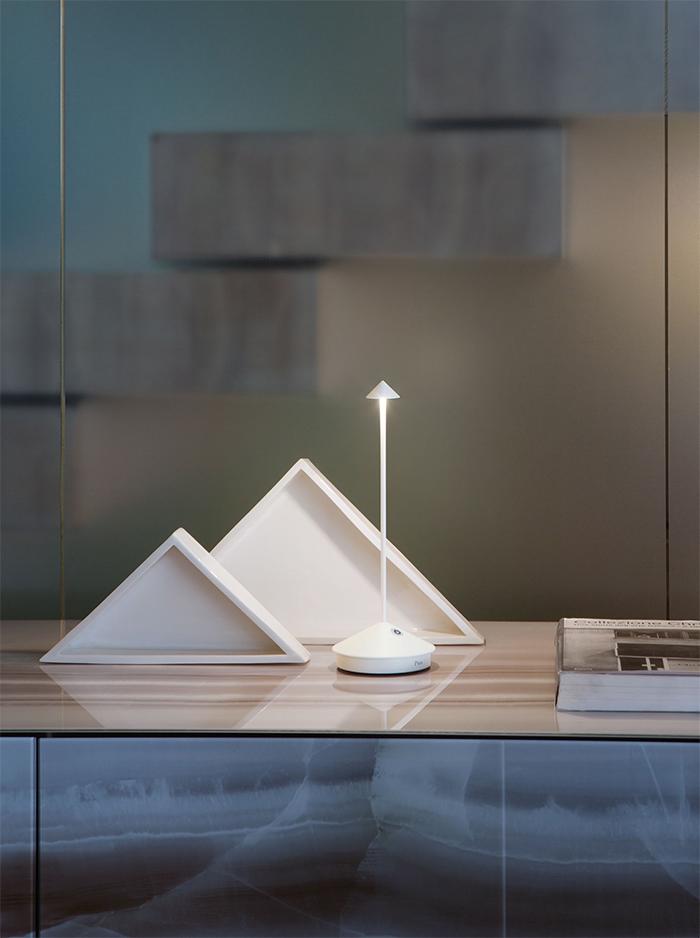 ZAFFERANO set de 3 lampes de table pour l'extérieur PINA