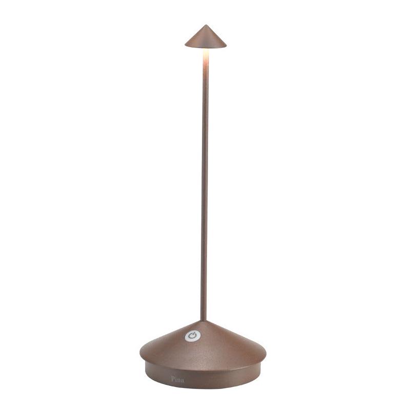 ZAFFERANO lampe de table pour l'extérieur PINA (Corten - Aluminium peint et polycarbonate)