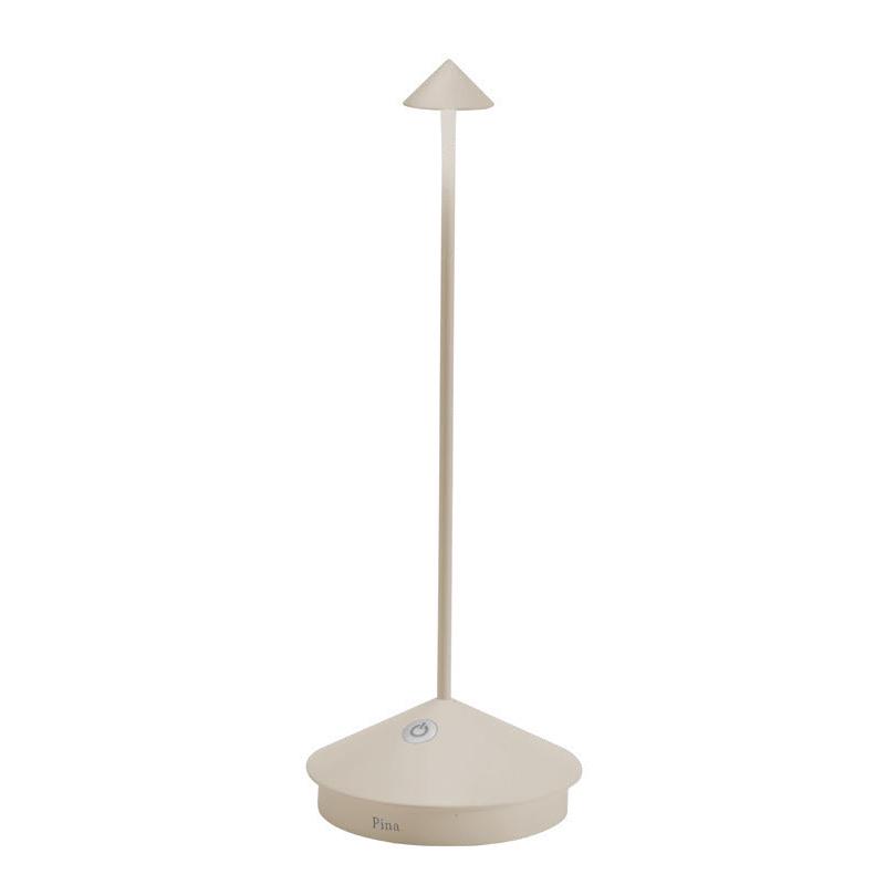 ZAFFERANO lampe de table pour l'extérieur PINA (Sable - Aluminium peint et polycarbonate)