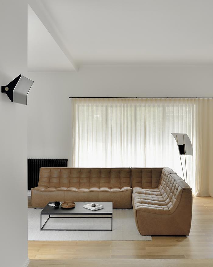 ETHNICRAFT canapé d'angle carré N701 90°