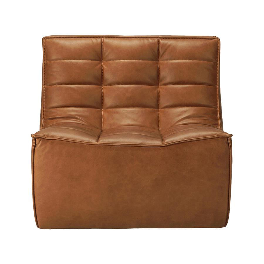 ETHNICRAFT fauteuil N701 (Cuir vieilli - cuir)