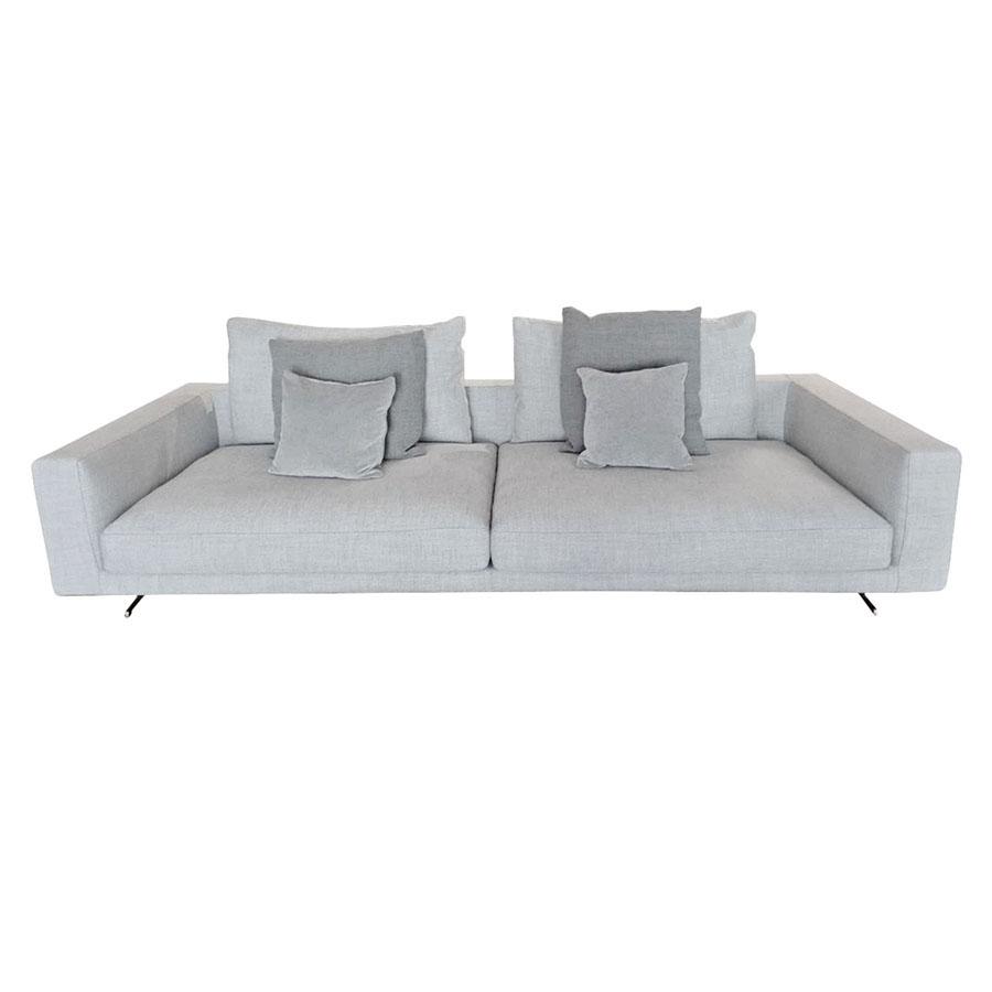 FLEXFORM 3 seater sofa CAMPIELLO 277x116 cm with 4 decorative cushions