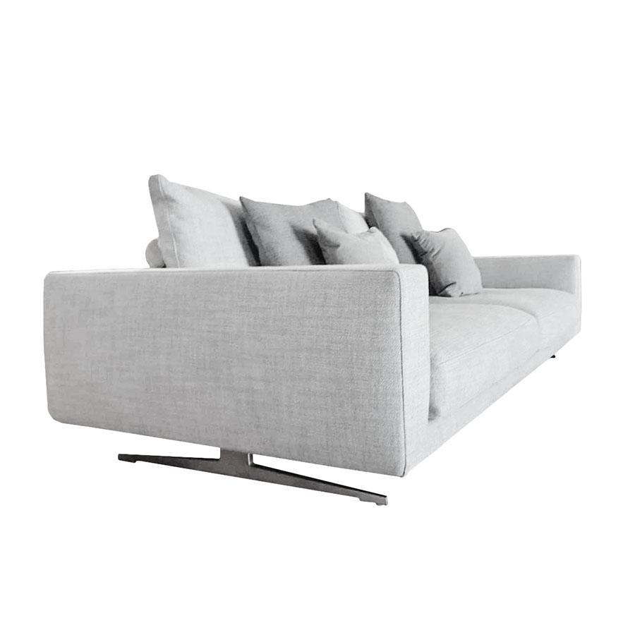 FLEXFORM 3 seater sofa CAMPIELLO 277x116 cm with 4 decorative cushions
