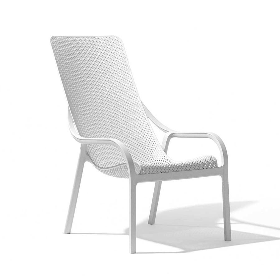 NARDI set de 2 fauteuils pour extérieur NET LOUNGE (Blanc - Polypropylène PRV)