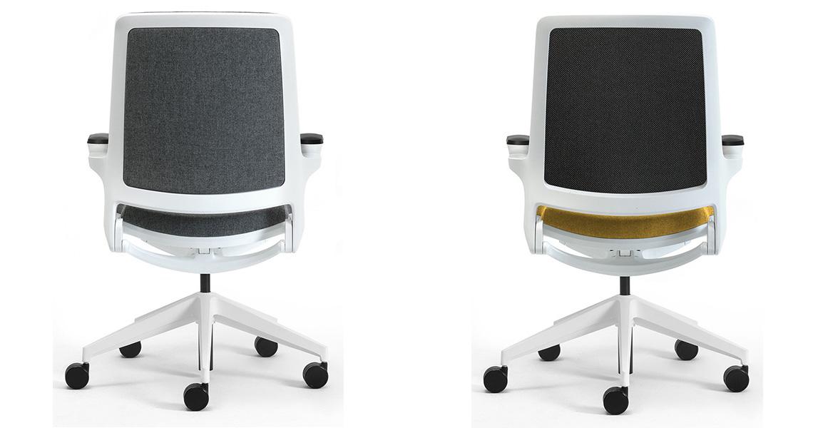 LEYFORM office chair with wheels ASTRA with polypropylene backrest