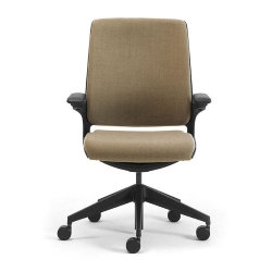 LEYFORM chaise de bureau à roulettes ASTRA avec dossier recouvert