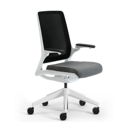 LEYFORM chaise de bureau à roulettes ASTRA W avec dossier résille noir