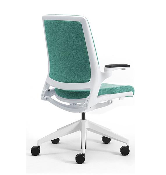 LEYFORM office chair with wheels ASTRA W with coated backrest