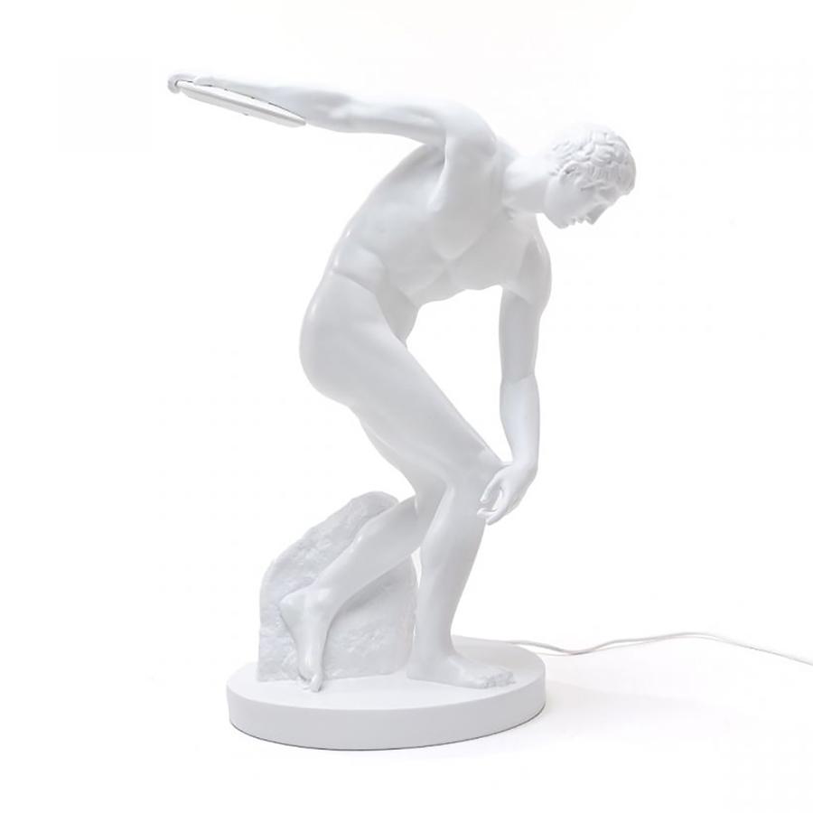 SELETTI lampe de table DISCOBOLUX LAMP (Blanc - Résine)