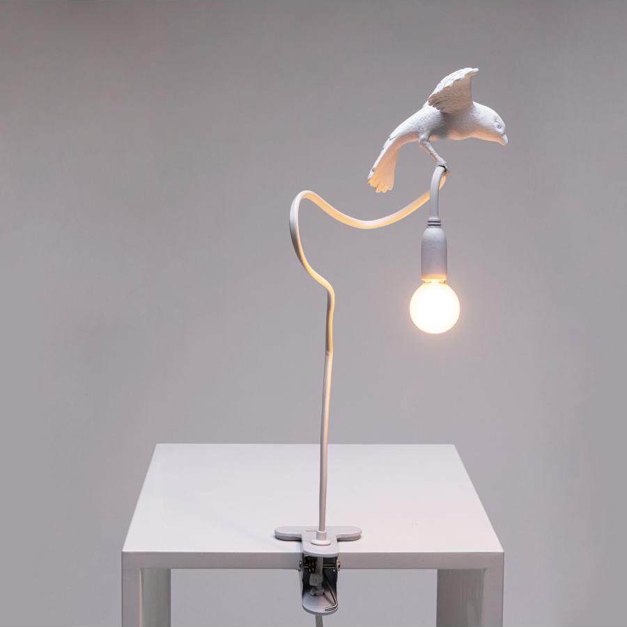 SELETTI table lamp SPARROW with clamp