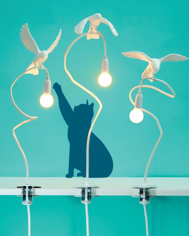 SELETTI table lamp SPARROW with clamp