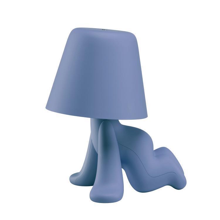 QEEBOO lampe de table SWEET BROTHERS RON (Bleu - Polycarbonate peint doux au toucher)