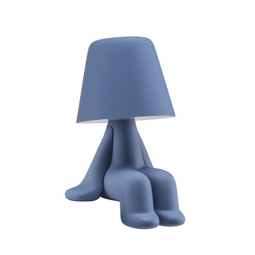QEEBOO lampe de table SWEET BROTHERS SAM (Bleu - Polycarbonate peint doux au toucher)