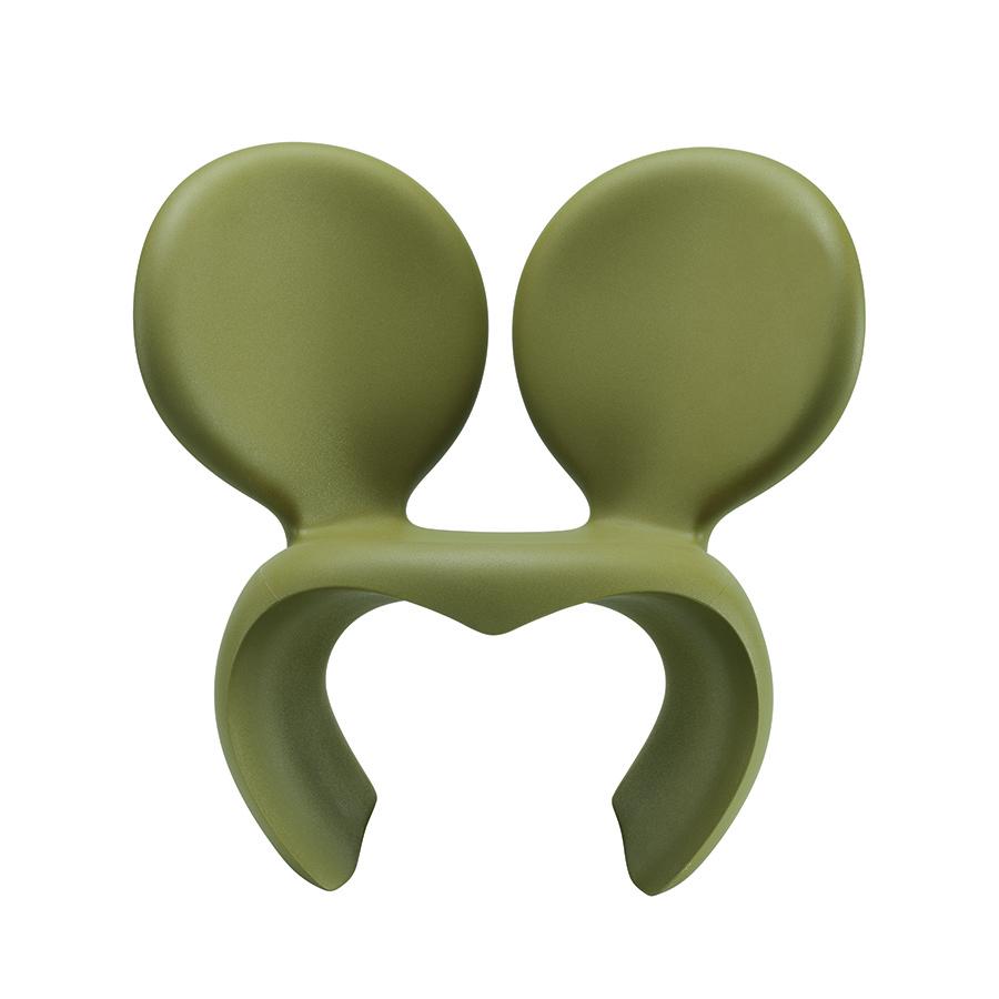 QEEBOO fauteuil d'extérieur DON'T F**K WITH THE MOUSE (Vert - Polyéthylène)