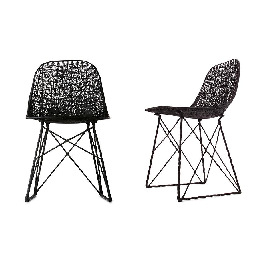 MOOOI set de 2 chaises CARBON CHAIR (Noir - Fibre de charbon)