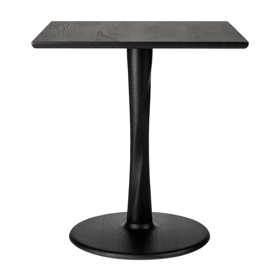 ETHNICRAFT table carré TORSION (Noir - chêne)