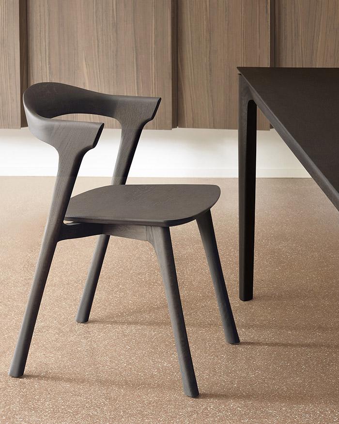 ETHNICRAFT set de 4 chaises avec accoudoirs BOK