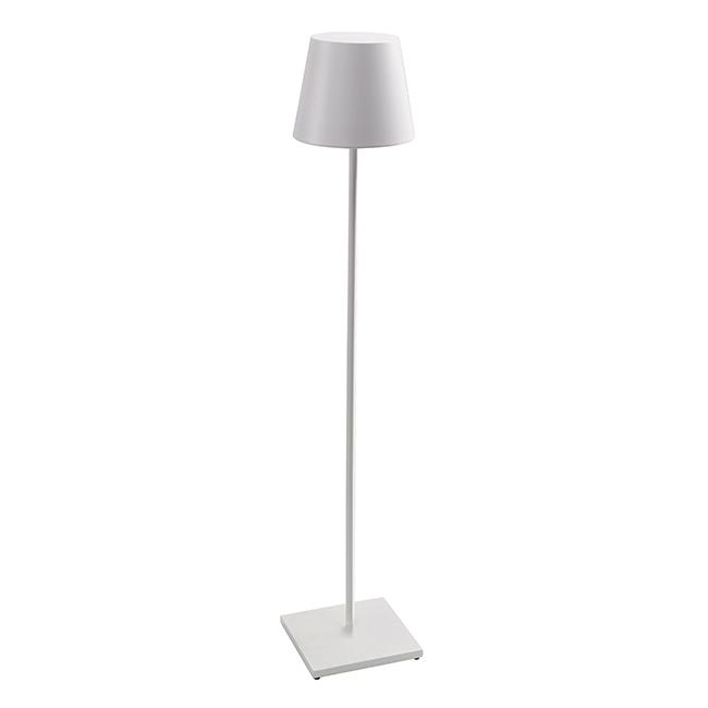 ZAFFERANO lampe de table ou lampadaire pour l'extérieur POLDINA PRO XXL (Blanc - Aluminium peint et 