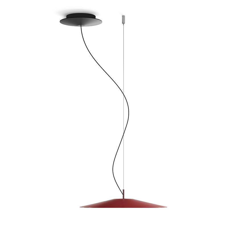 LUCEPLAN lampe à suspension KOINÈ rouge 3000K Ø 37 cm dimmer DALI