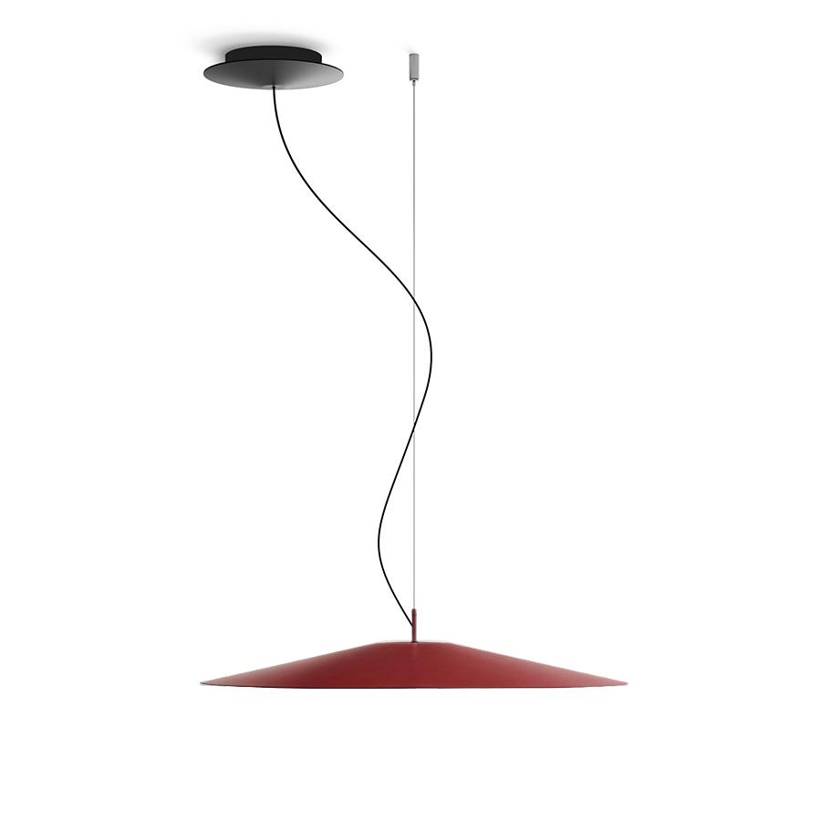 LUCEPLAN lampe à suspension KOINÈ rouge 2700K Ø 55 cm dimmer DALI