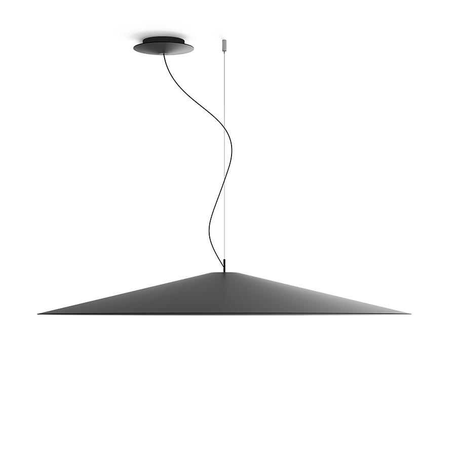LUCEPLAN lampe à suspension KOINÈ noir 2700K Ø 110 cm dimmer coupure de phase