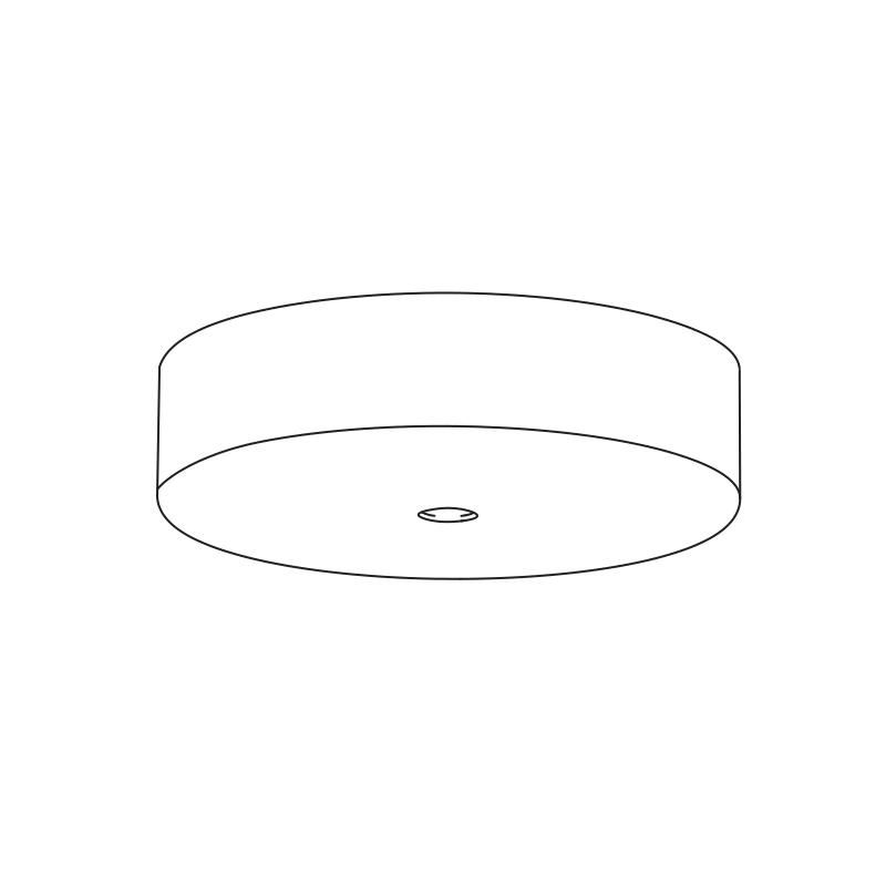 KDLN KUNDALINI rosace pour lampe MINIMAL et FLOW (Noir RAL 9005 - Métal)