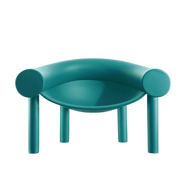 MAGIS fauteuil SAM SON (Bleu pétrole - Polyéthylène)