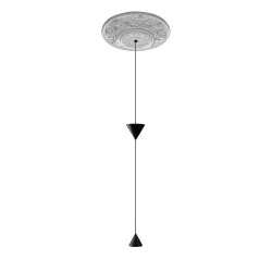KARMAN lampe à suspension MOONBLOOM rosace de 40 cm