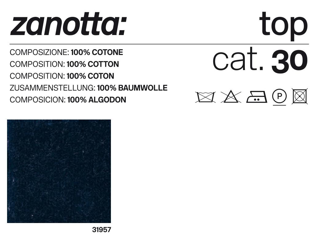 ZANOTTA double bed TALAMO with polished aluminum footsies for mattress 180 x 200 cm