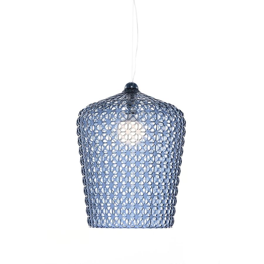 KARTELL lampe à suspension KABUKI à LED (Bleu - Technopolymère thermoplastique transparent)