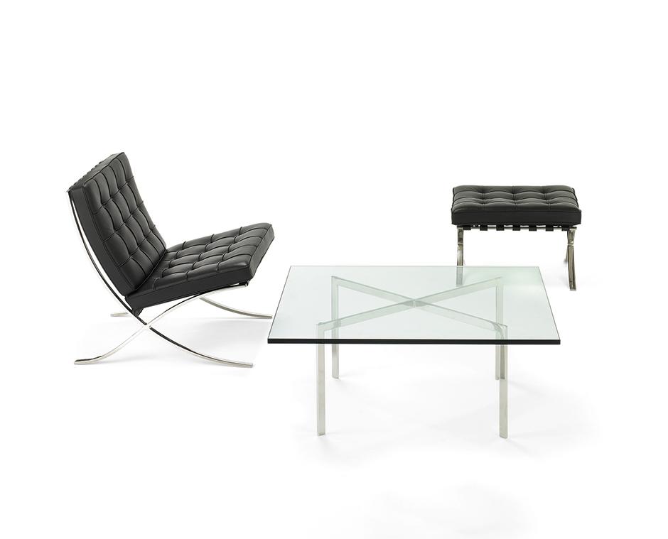 KNOLL table basse BARCELONA 100x100 cm