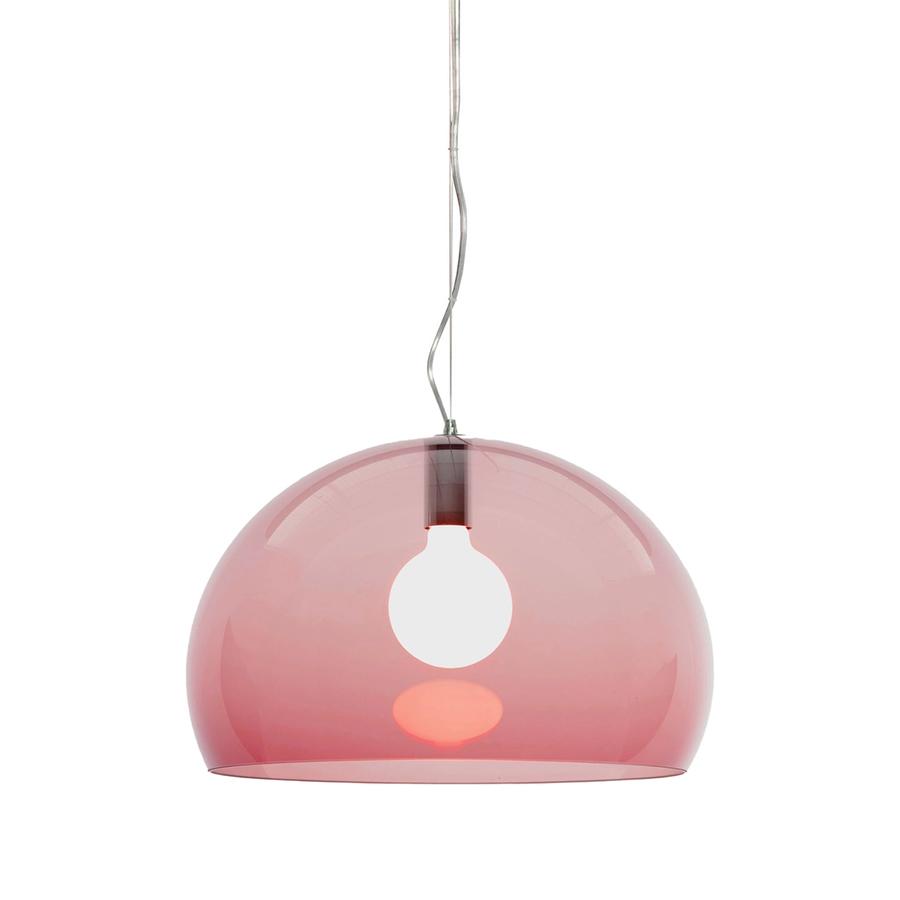 KARTELL lampe à suspension FL/Y fly (Burgundy - PMMA recyclé)