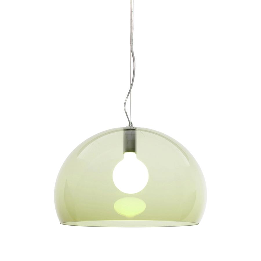 KARTELL lampe à suspension FL/Y fly (Vert olive - PMMA recyclé)