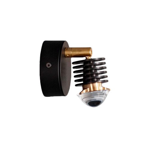 CATELLANI & SMITH lampe murale EC 301 (Noir et laiton - Métal et verre)