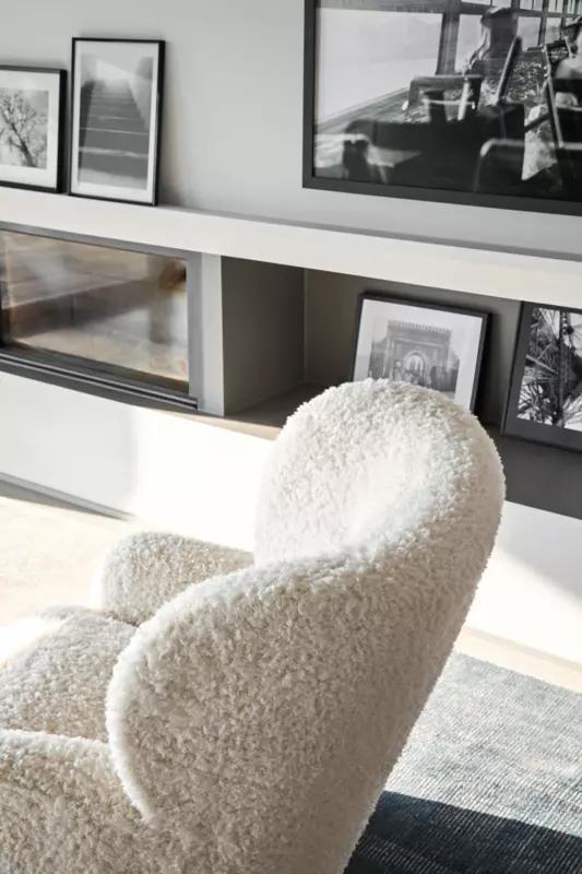 GERVASONI fixed armchair LOLL 09 F