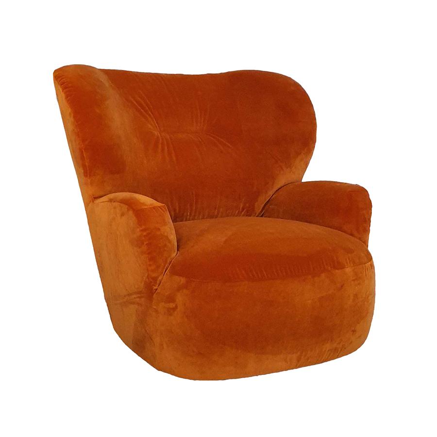 GERVASONI fauteuil fixe LOLL 09 F (Saffron - Tissu Cat. D Nuage)