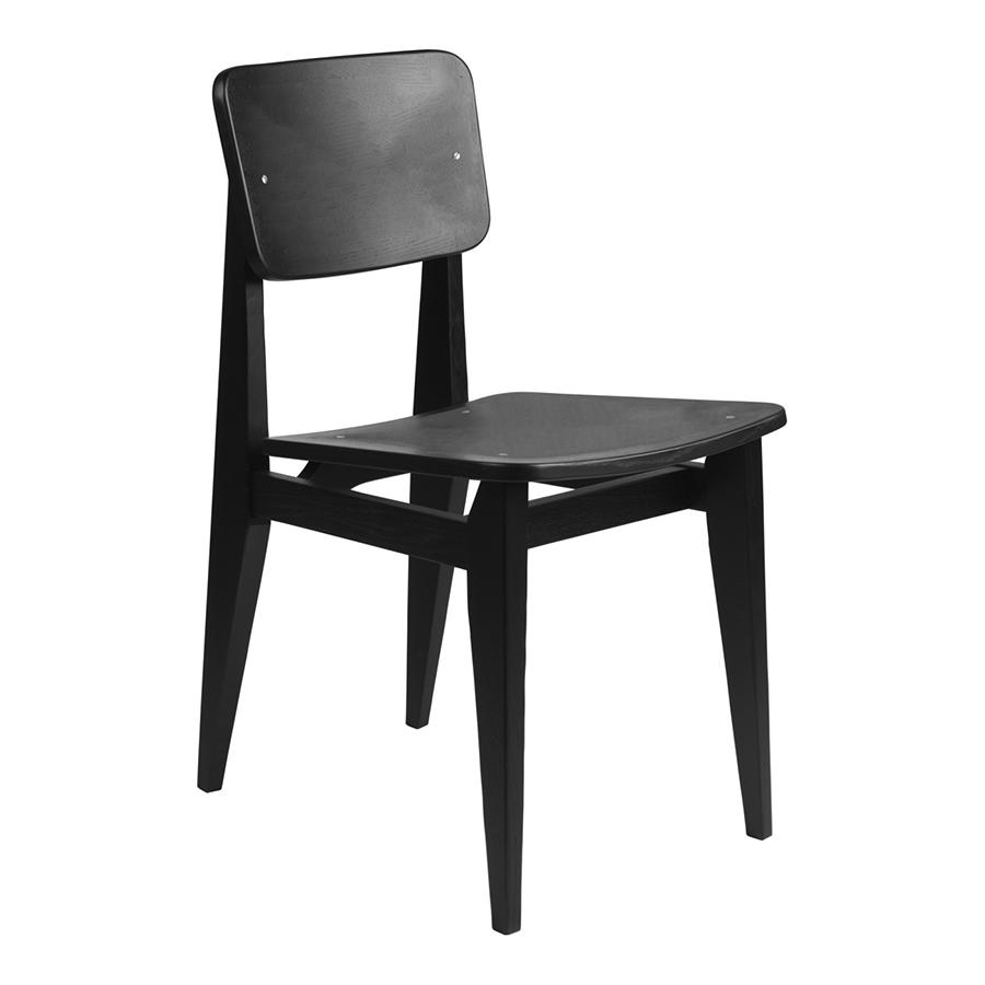 GUBI chaise C-CHAIR (Chêne peint en noir - Bois)