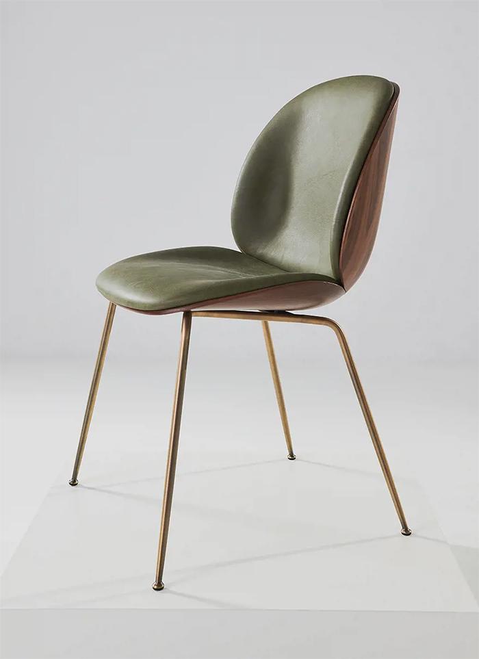 GUBI chaise rembourrée BEETLE 3D VENEER
