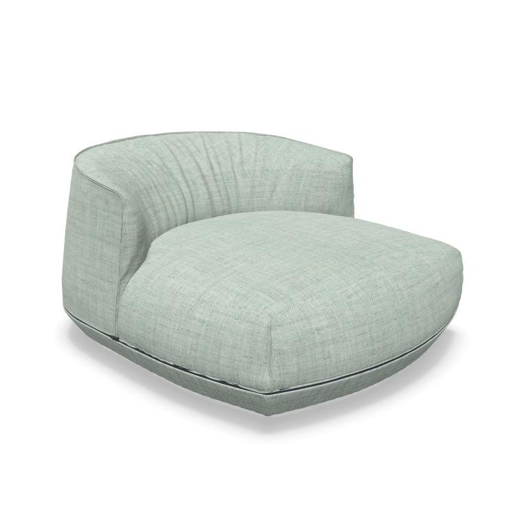 KRISTALIA fauteuil lounge BRIONI GRAND (Cat. C - Tissu et polyuréthane)