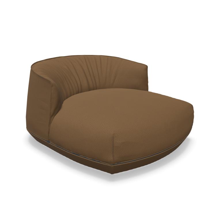 KRISTALIA fauteuil lounge BRIONI GRAND (Cat. L3 - Cuir et polyuréthane)