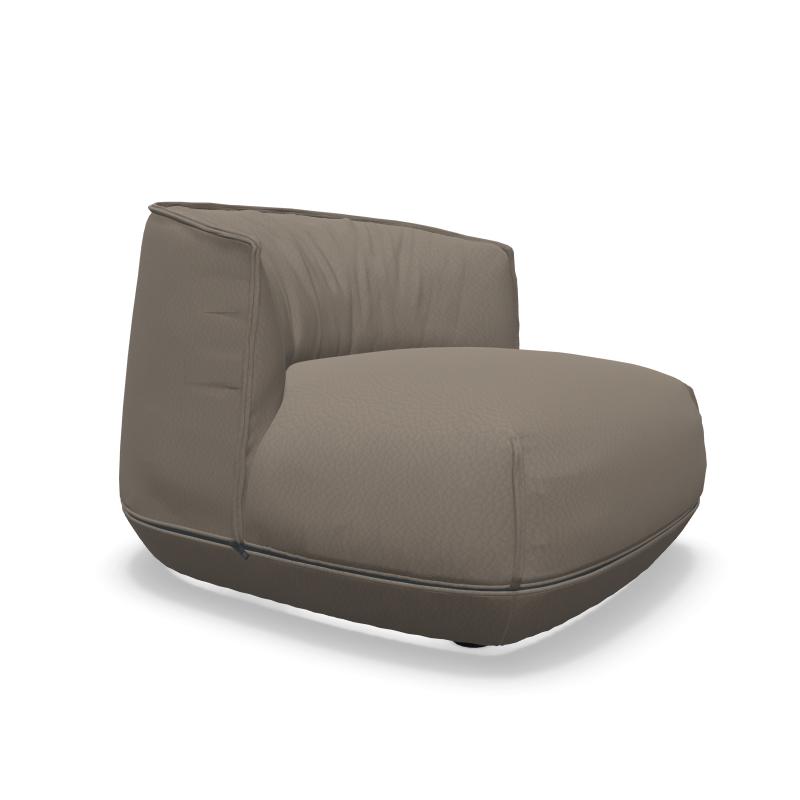 KRISTALIA fauteuil lounge BRIONI PETITE (Cat. L2 - Cuir et polyuréthane)