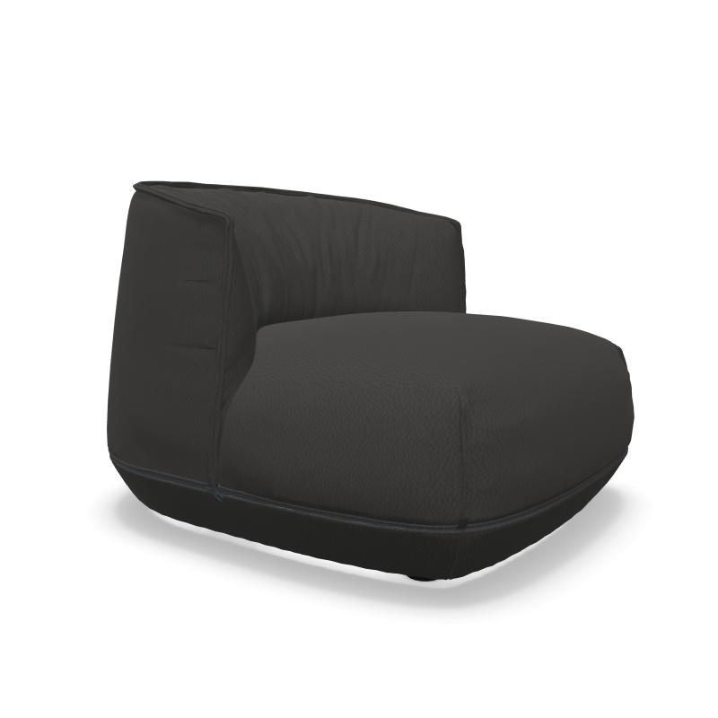 KRISTALIA fauteuil lounge BRIONI PETITE (Cat. L3 - Cuir et polyuréthane)