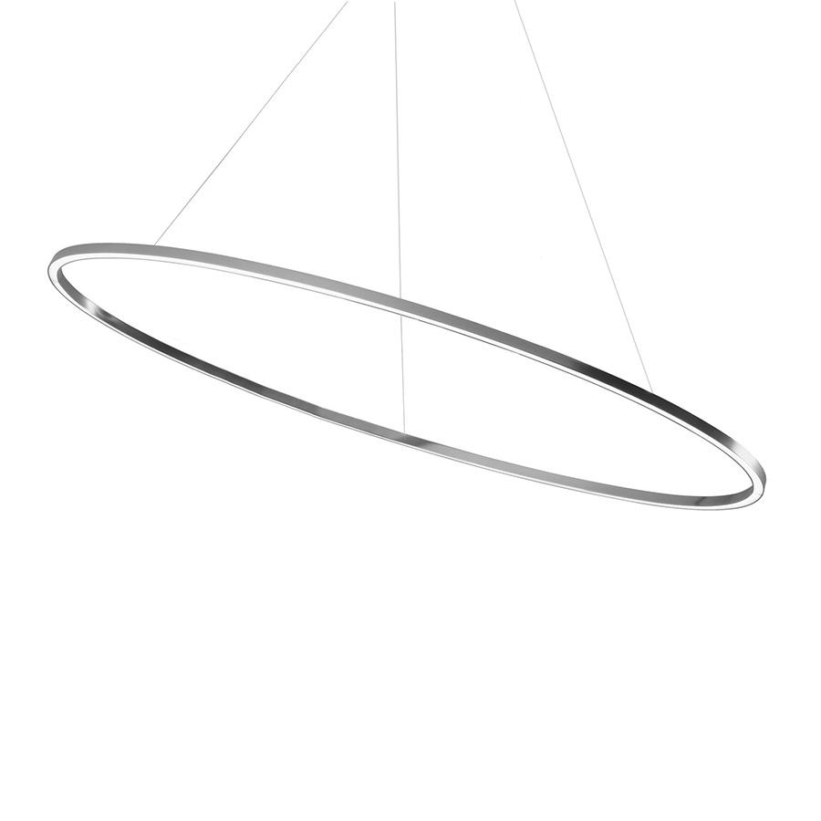 NEMO lampe à suspension ELLISSE MAJOR DOWNLIGHT (Brillant, 3000K - Aluminium)