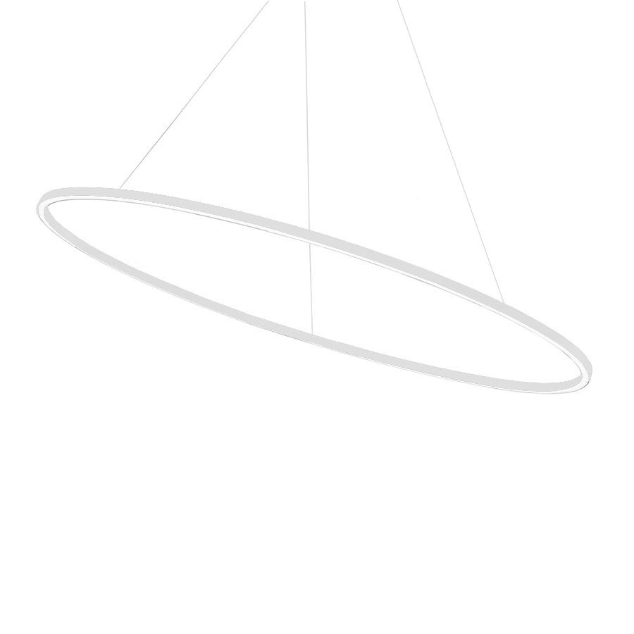 NEMO lampe à suspension ELLISSE MAJOR DOWNLIGHT (Blanc, 3000K - Aluminium)