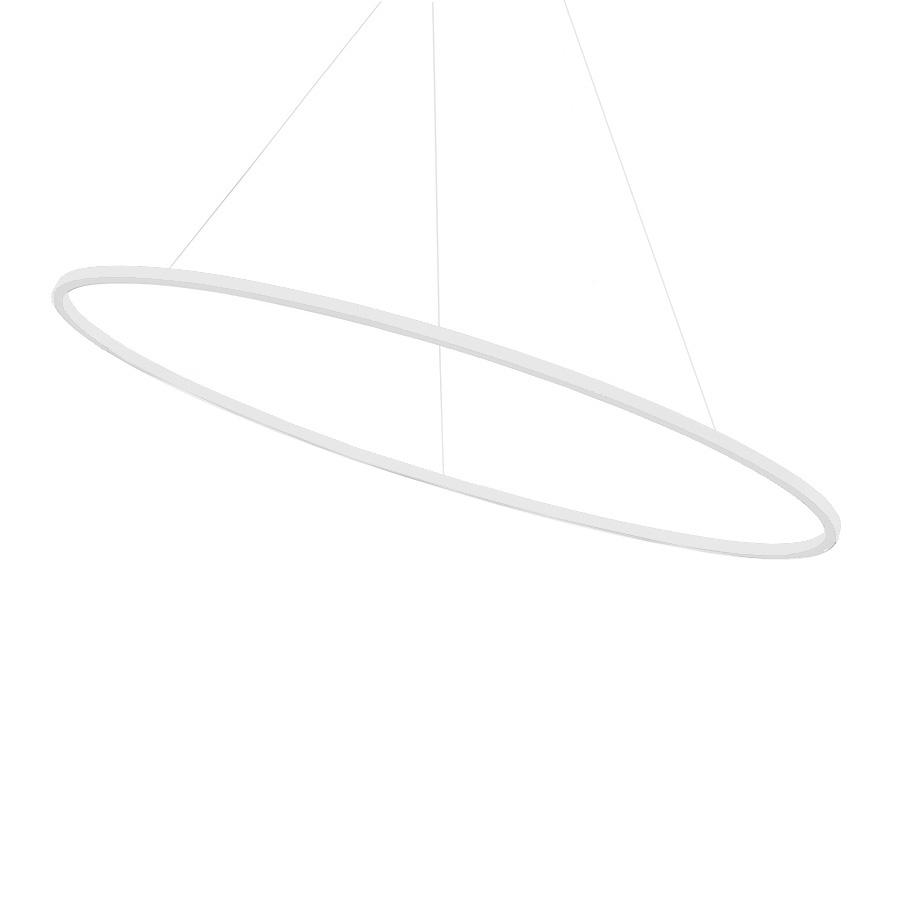 NEMO lampe à suspension ELLISSE MAJOR UPLIGHT (Blanc, 3000K - Aluminium)