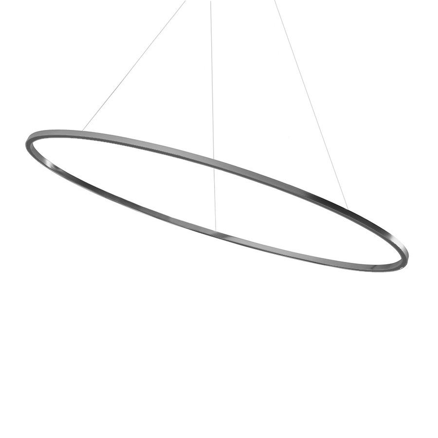 NEMO lampe à suspension ELLISSE MAJOR UPLIGHT (Brillant, 3000K - Aluminium)