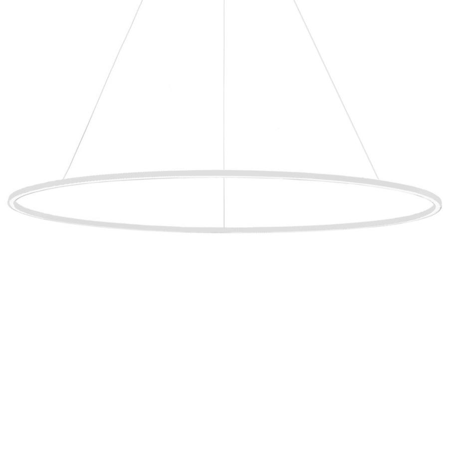 NEMO lampe à suspension ELLISSE MEGA DOWNLIGHT (Blanc, 3000K - Aluminium)