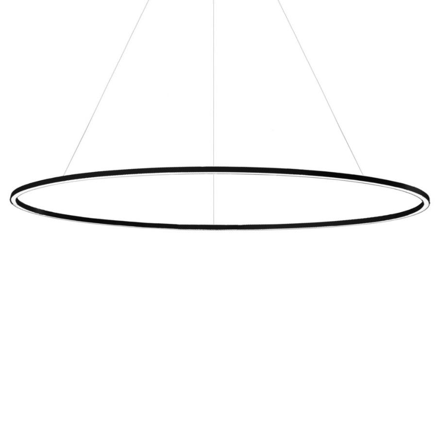 NEMO lampe à suspension ELLISSE MEGA DOWNLIGHT (Noir, 3000K - Aluminium)